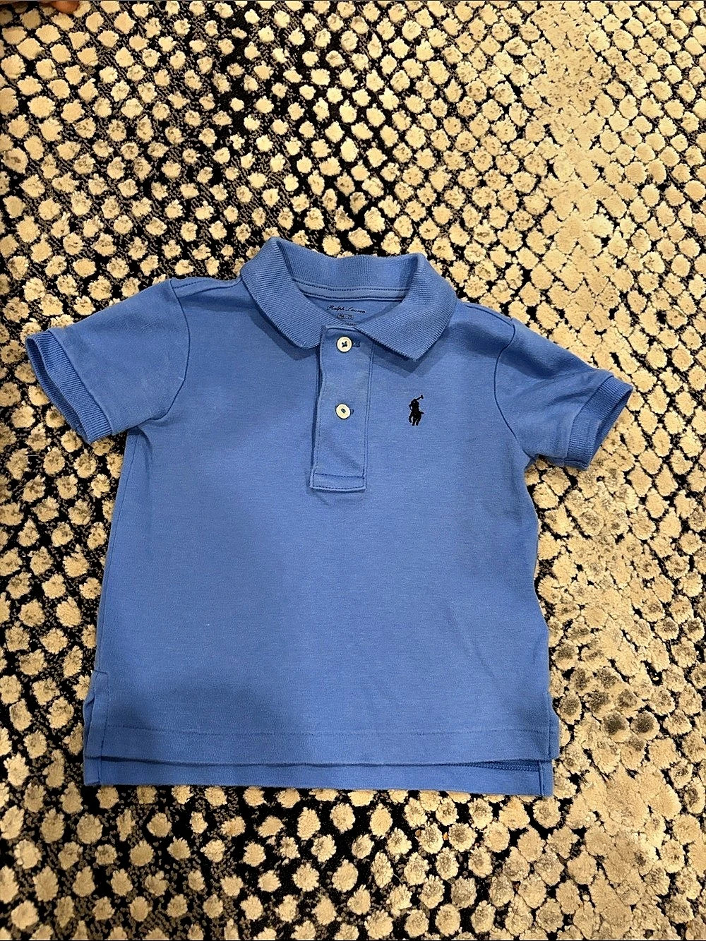 Ralph Lauren Baby Boy Cotton Polo Shirt Blue Baby 9 Month